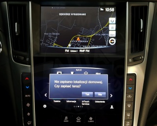 INFINITI IN TOUCH SD DUAL MONITOR polskie menu, polski lektor, zmiana regionu