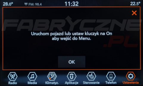 JEEP UCONNECT VP2 CONTINENTAL 7" polskie menu, zakresy radiowe, zmiana regionu JEEP UCONNECT VP2 CONTINENTAL 7" polskie menu, zakresy radiowe, zmiana regionu