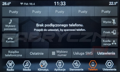 JEEP UCONNECT VP2 CONTINENTAL 7" polskie menu, zakresy radiowe, zmiana regionu JEEP UCONNECT VP2 CONTINENTAL 7" polskie menu, zakresy radiowe, zmiana regionu