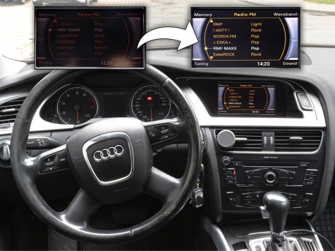 Audi A4 B8 (2007–2011) – Naprawa wyświetlacza radia Concert