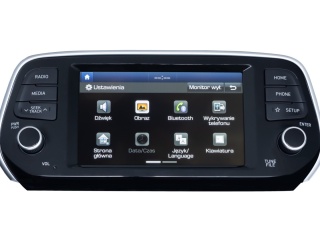 Wgrywanie polskiego menu / zmiana regionu – radio bez nawigacji Hyundai Tucson 2018–2021