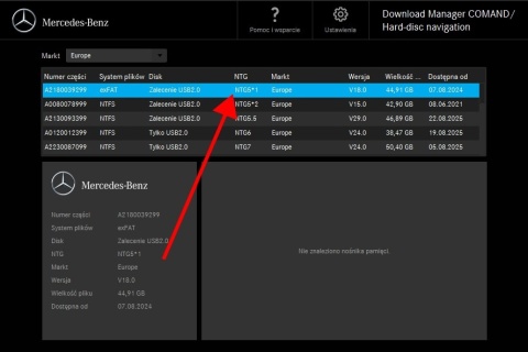MAPA + KOD AKTYWACYJNY MERCEDES NTG5S1 HDD NTG5*1 EUROPA (Najnowsza wersja 2024)