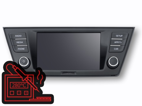 NAPRAWA RADIA/WYŚWIETLACZA SKODA FABIA III (MIB2GP)