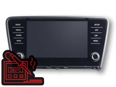 Naprawa wyświetlacza 5E0919605N - Skoda Octavia III, Skoda Superb (2017-2023r.) | Serwis ekranu