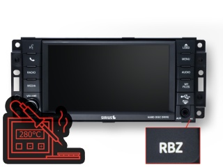 Naprawa Uconnect 430 (Sirius RBZ) Chrysler Jeep Dodge | Serwis radia