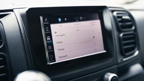 Dodge Ram Promaster polskie menu, zmiana regionu Dodge Ram Promaster polskie menu, zmiana regionu