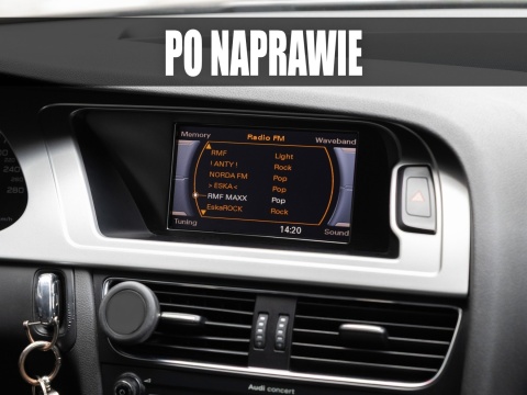 Audi A4 B8 (2007–2011) – Naprawa wyświetlacza radia Concert Audi A4 B8 (2007–2011) – Naprawa wyświetlacza radia Concert