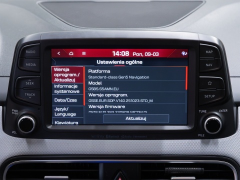 Hyundai Kona - polskie menu (zmiana regionu) | mapy europy, radio