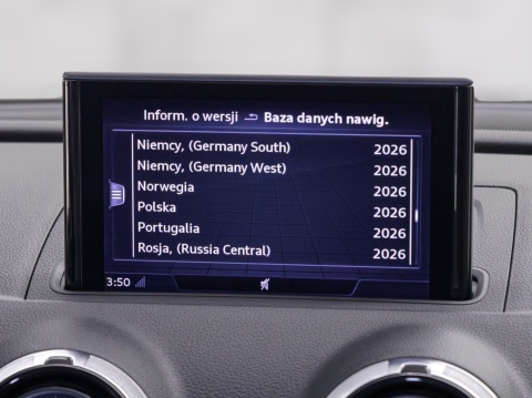 Audi A3 (2012-2020r.) - polskie menu (zmiana regionu) | mapy europy, radio