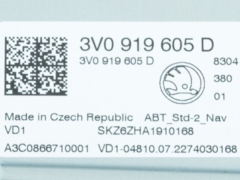 Radio Skoda Superb nie działa dotyk (2017-2024r.) | Serwis nawigacji 3V0919605D