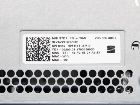 Radio Seat (MIB STD2 PQ) NAPRAWA SERWIS Radio Seat (MIB STD2 PQ) NAPRAWA SERWIS