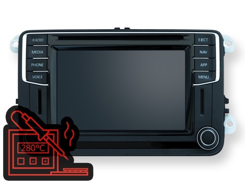 Radio Volkswagen, Seat (MIB STD2 PQ) NAPRAWA SERWIS Radio Volkswagen, Seat (MIB STD2 PQ) NAPRAWA SERWIS