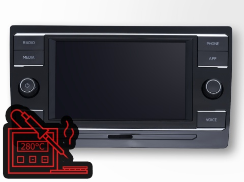 Naprawa radia MIB2 GP MAN TGE | Serwis nawigacji