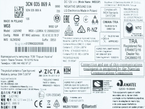 Naprawa radia MIB2 GP MAN TGE | Serwis nawigacji