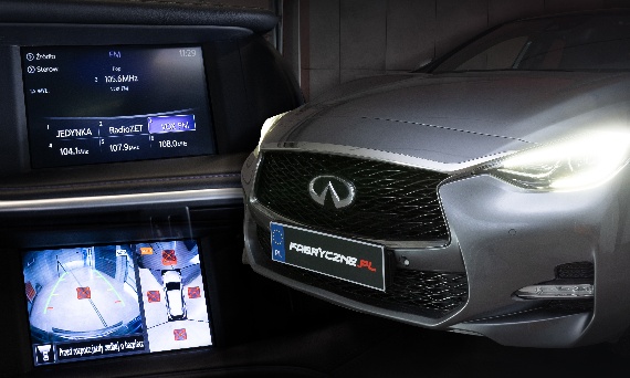 Naprawa radia w Infiniti – brak dźwięku, kamer 360, nawigacji i sterowania