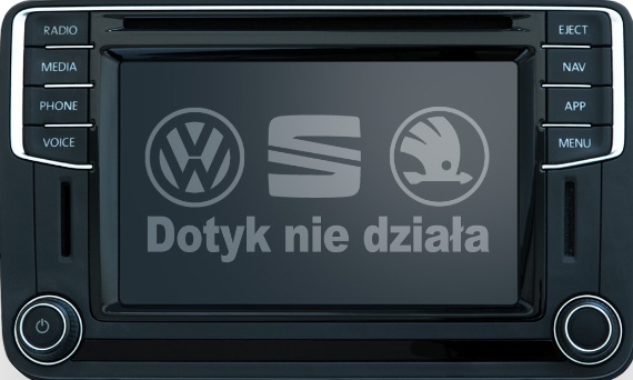 Naprawa MIB STD2 PQ – nie działa dotyk | VW, Škoda, Seat