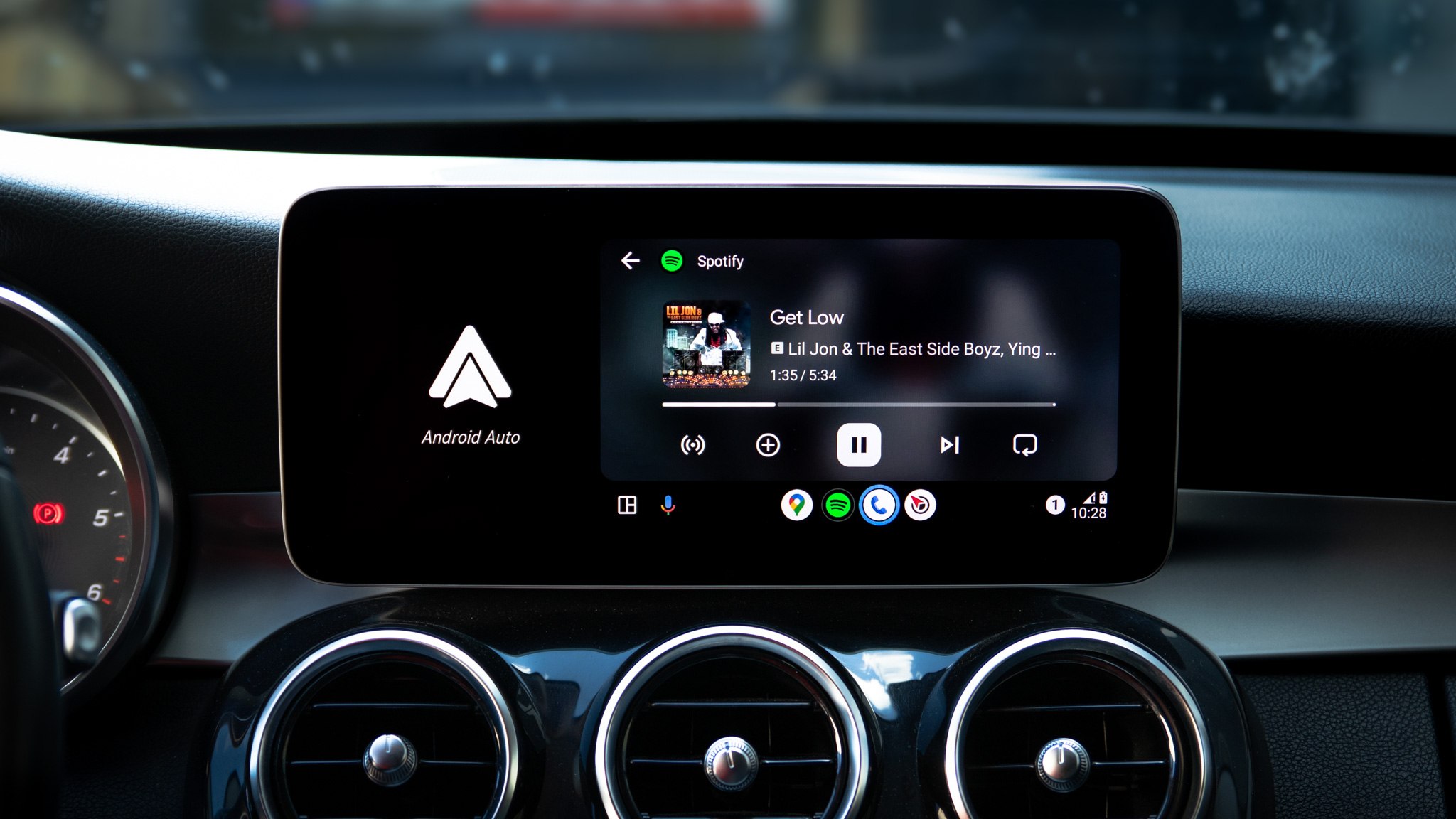 Android Auto Mercedes c220 - spotify