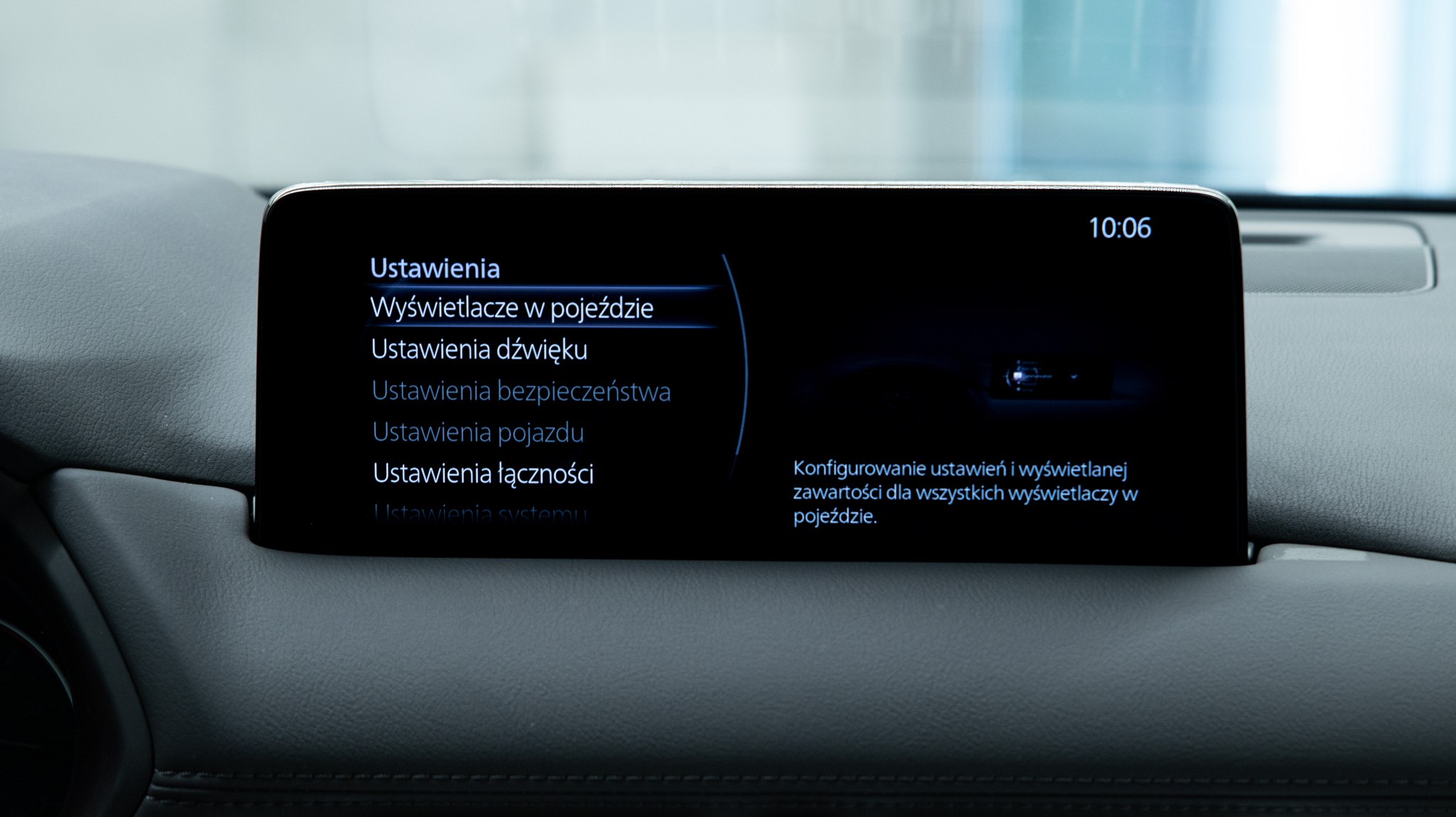 mazda ustawienia dzwięku