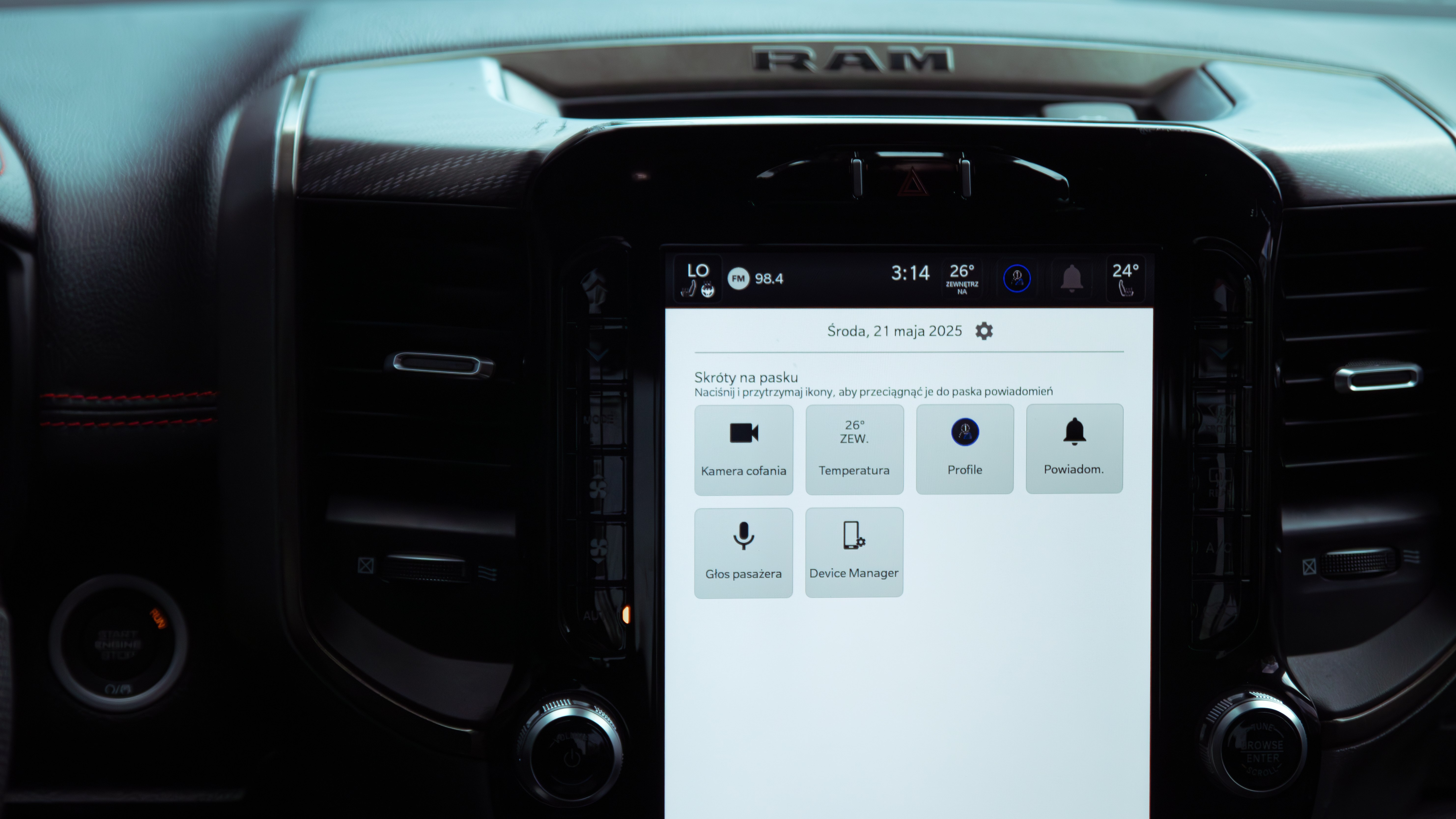polskie menu dodge ram