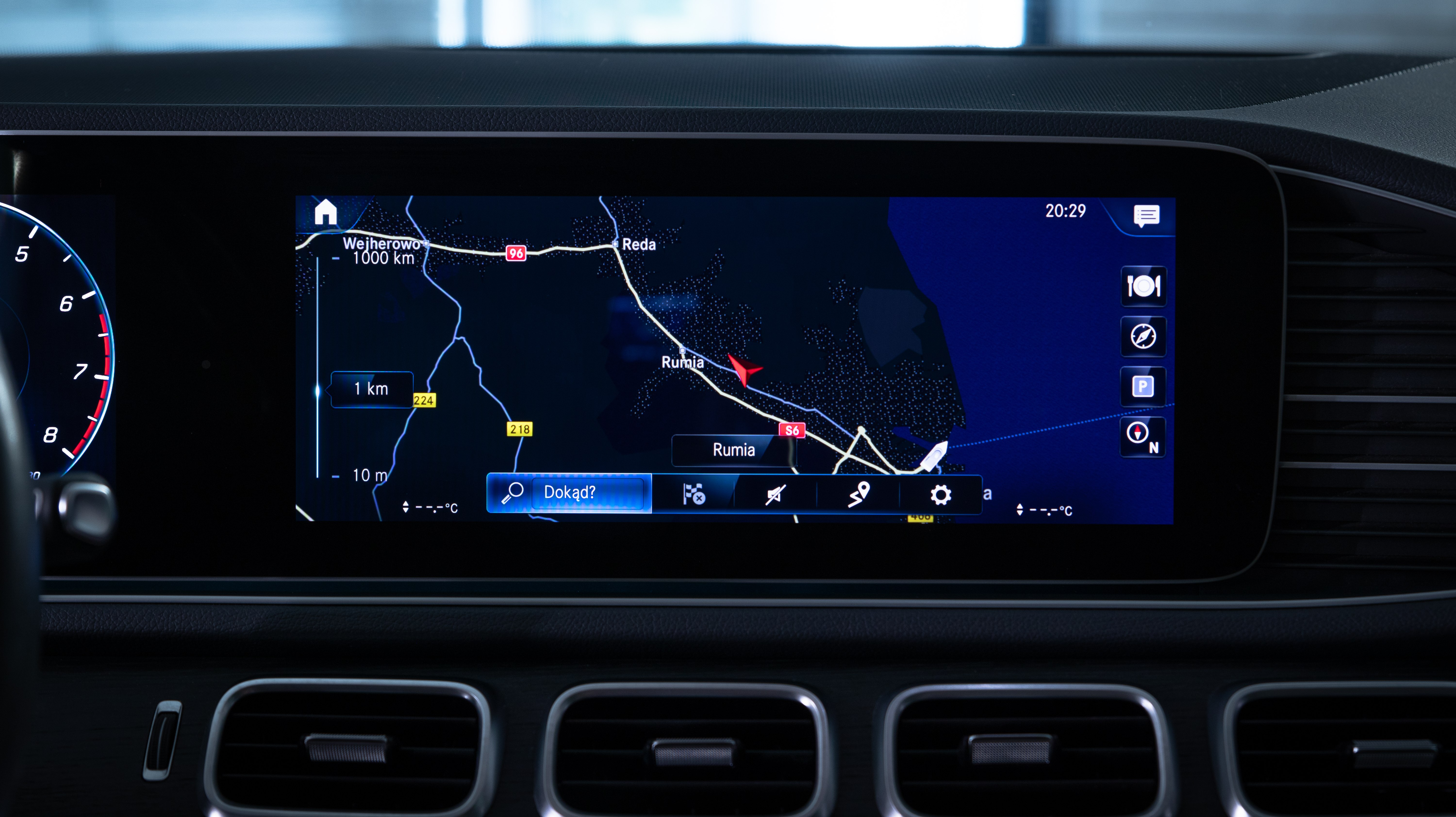 Mercedes GLE 350 mapa polski 