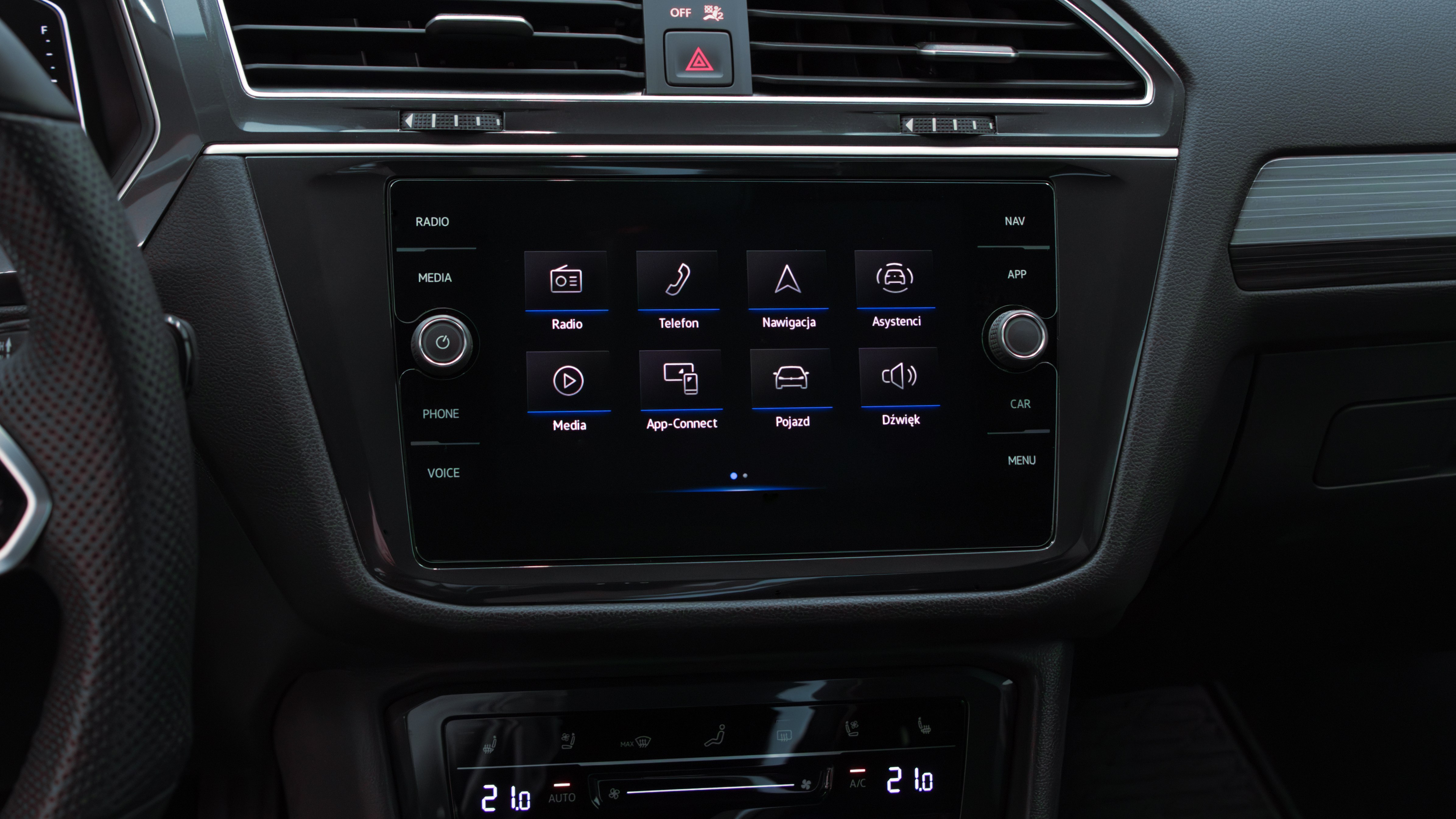 volkswagen tiguan allspace polskie menu