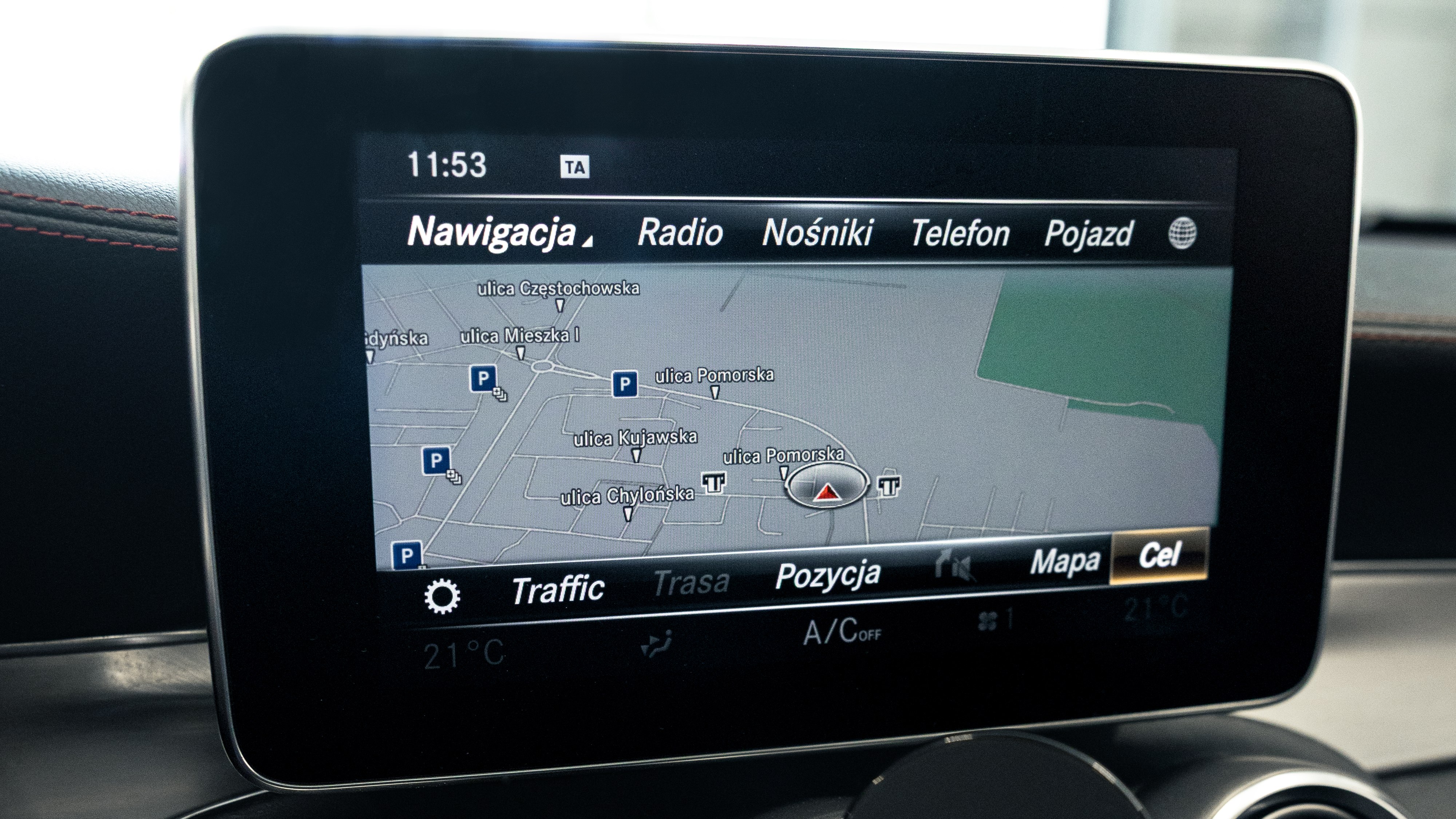 mercedes c43 mapa polski