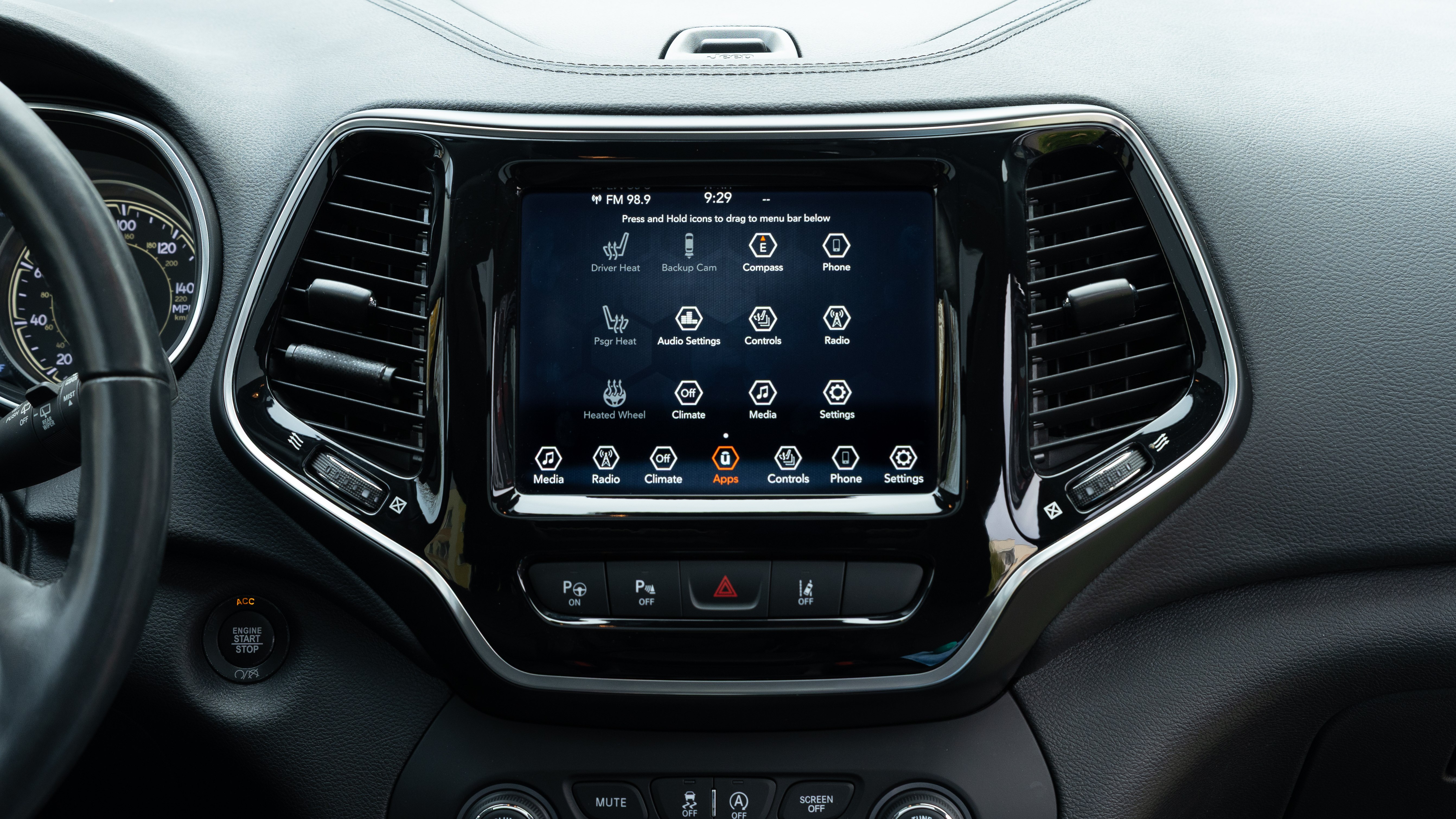 jeep cherooke polskie menu