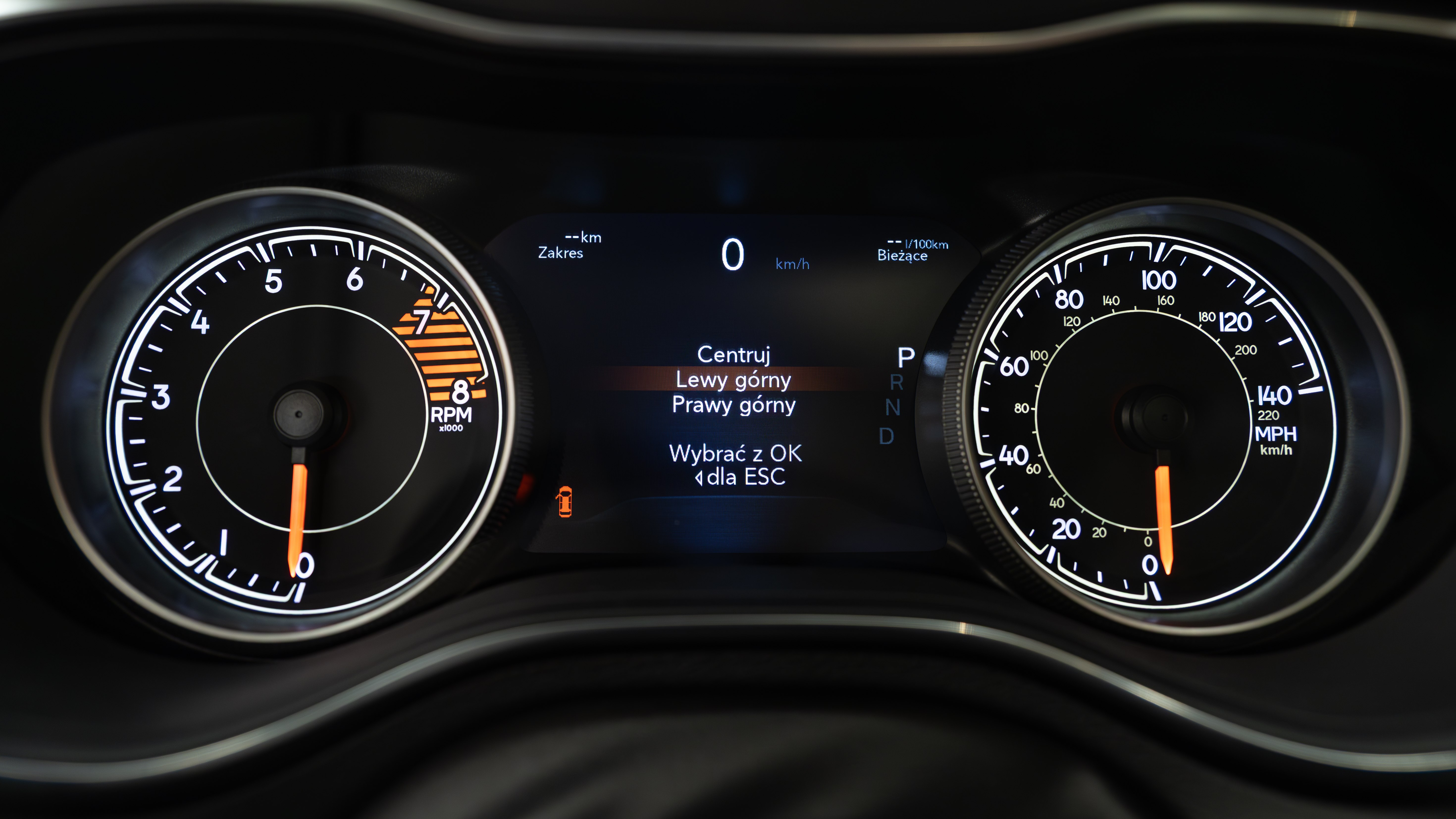 jeep cherooke menu po polsku