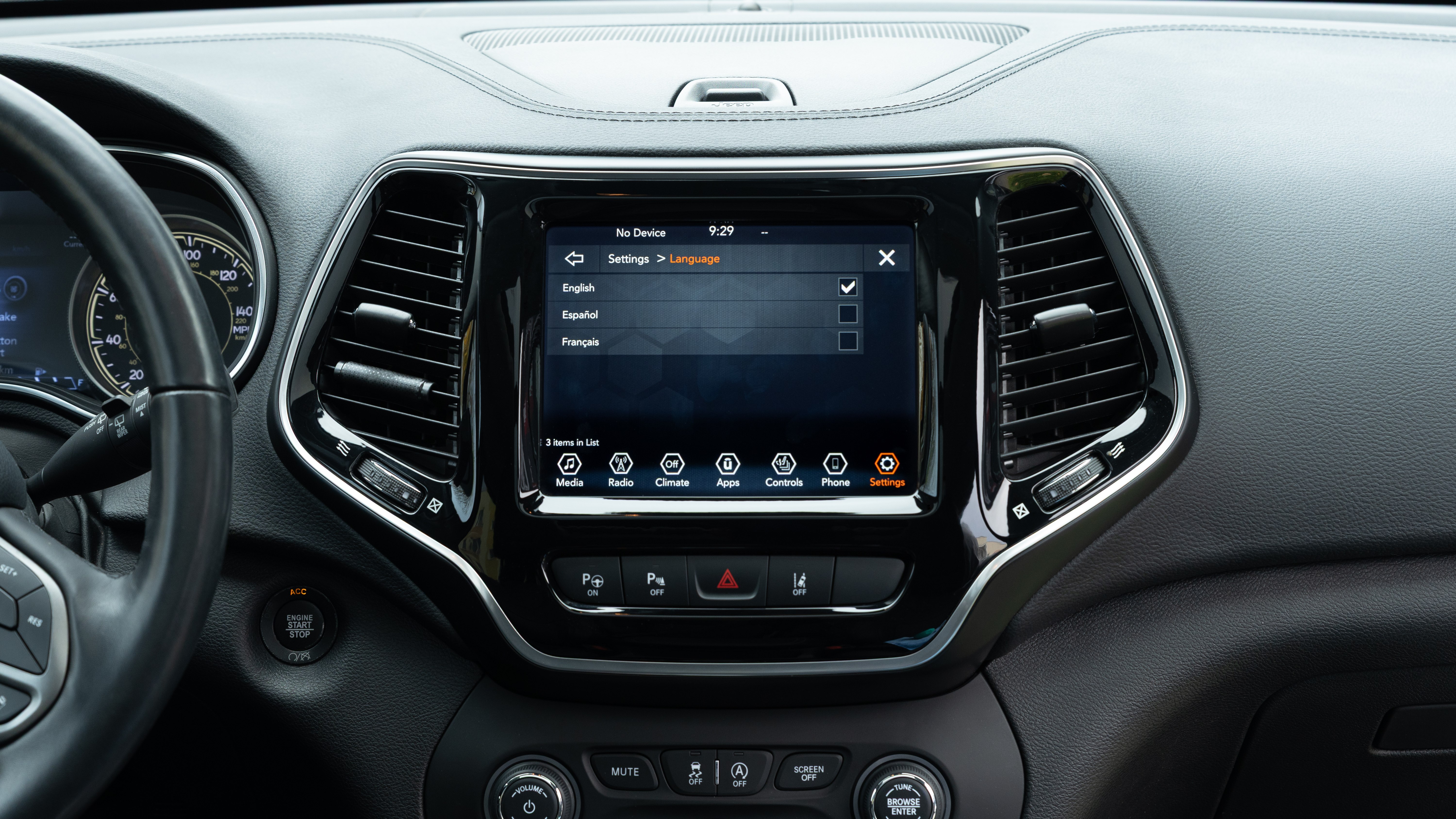 brak języka polskiego jeep cherooke