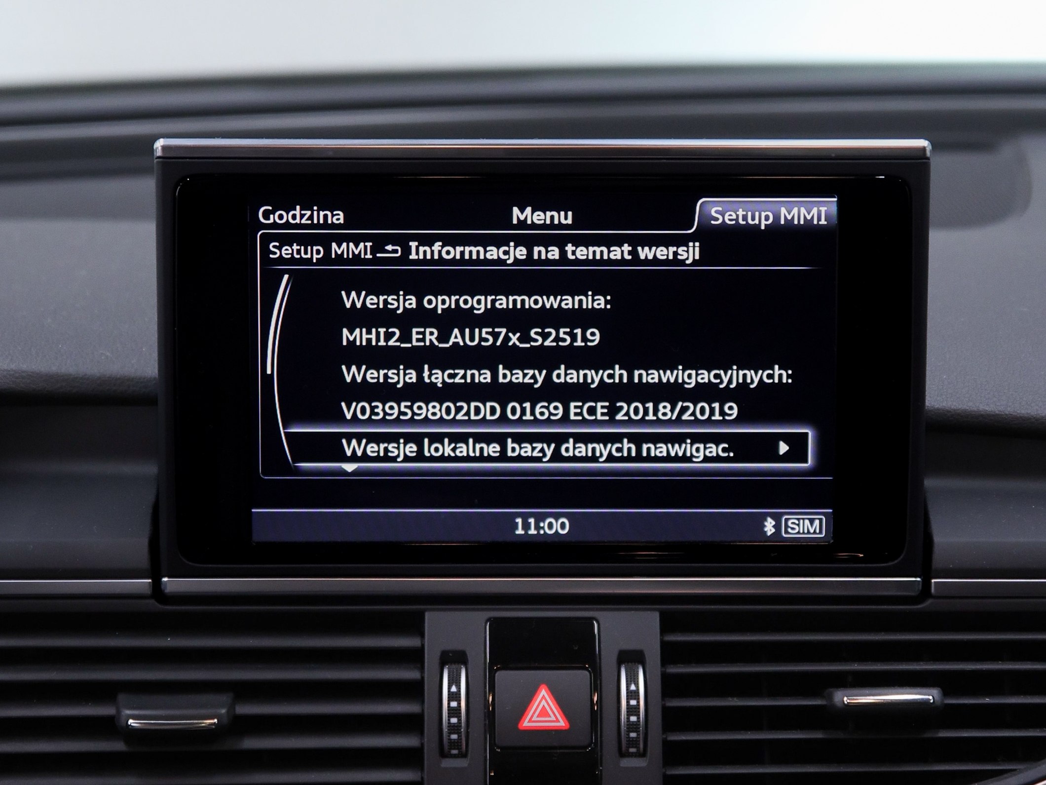 Gdzie znaleźć wersję oprogramowania Audi A6